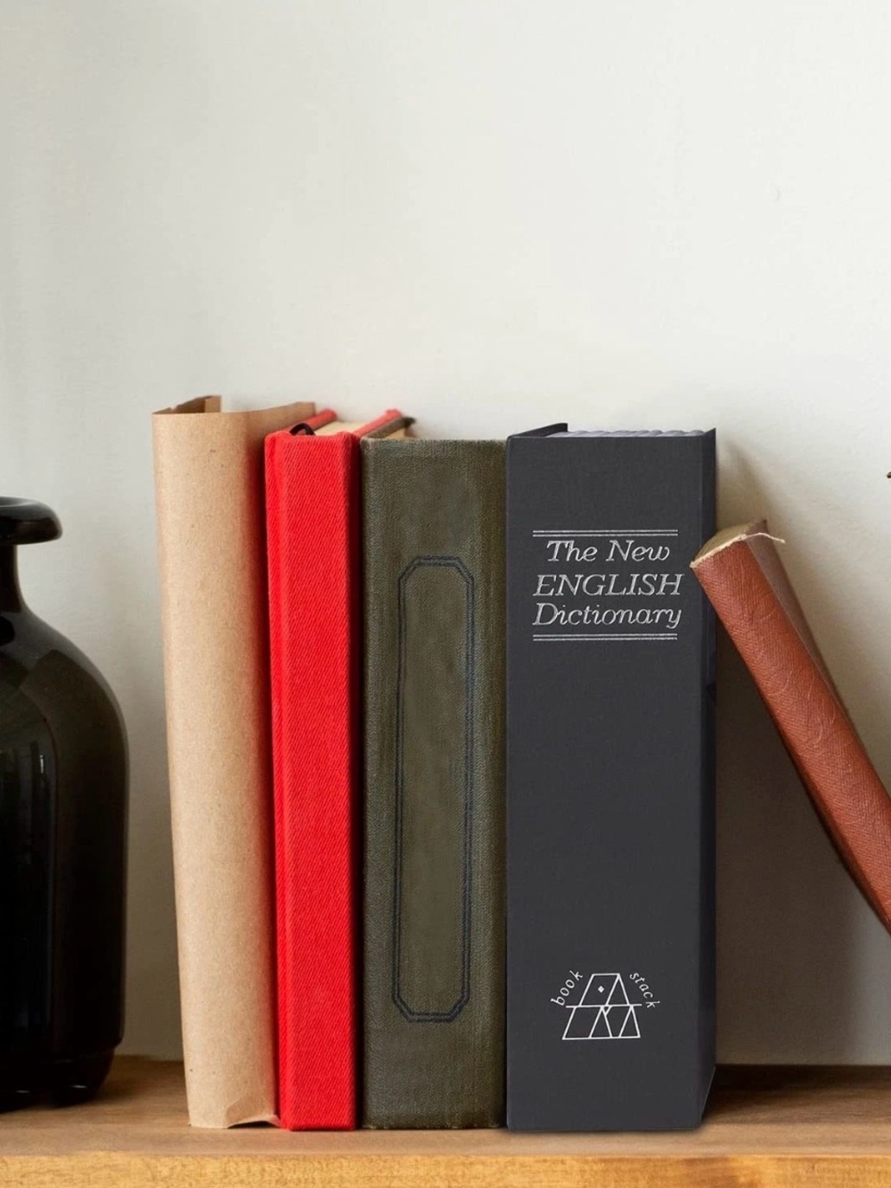 'The New English Dictionary' Hollow Book Safe - Burgundy